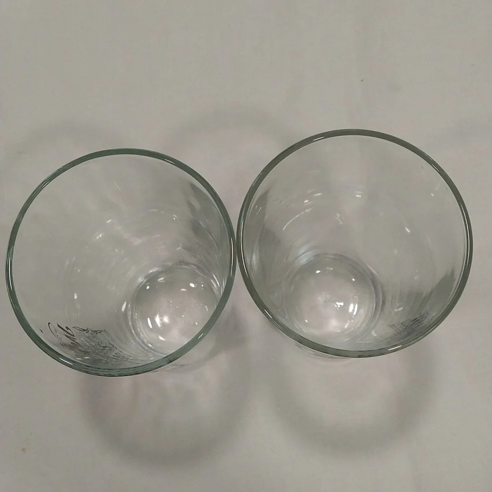 Vintage pair Jack Daniels old no. 7 whiskey glasses 6 inches tall barware